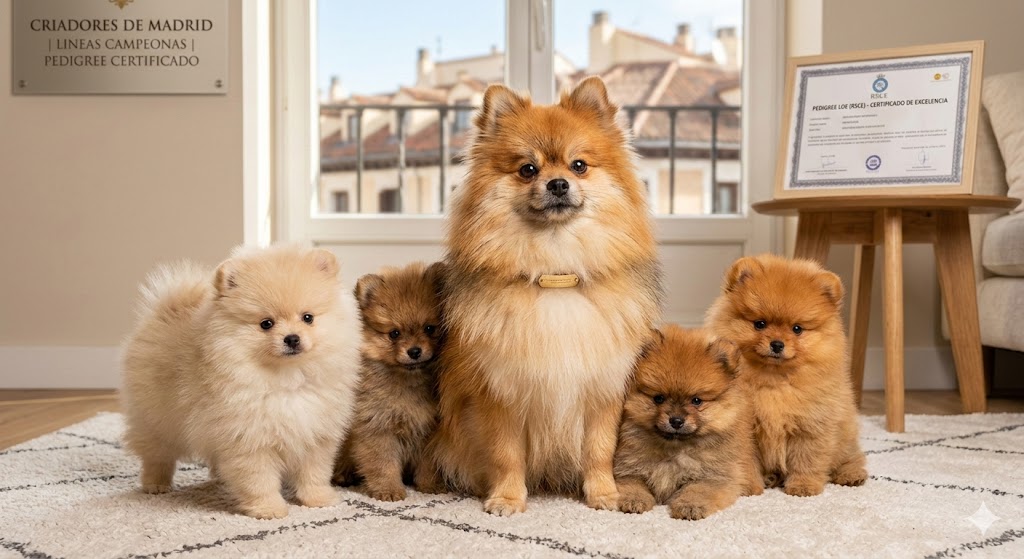 Los mejores criadores de Pomerania en Madrid con pedigree